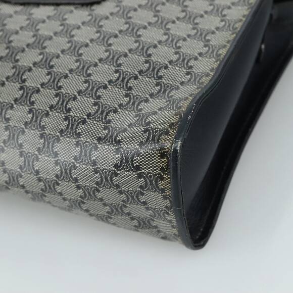 CELINE Macadam Canvas Shoulder Bag Coated Canvas Navy - Picture 9 of 16